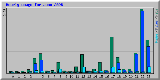Hourly usage for June 2026